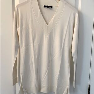 Cream V-Neck Sweater